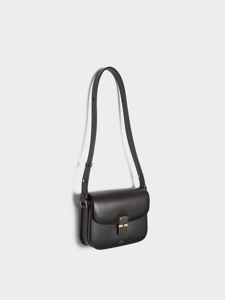 Sac Grace Small Embossed Leather, Black