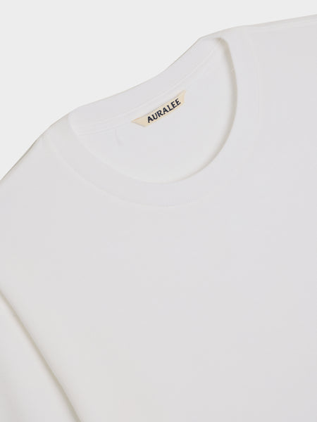 Luster Plaiting Tee, White