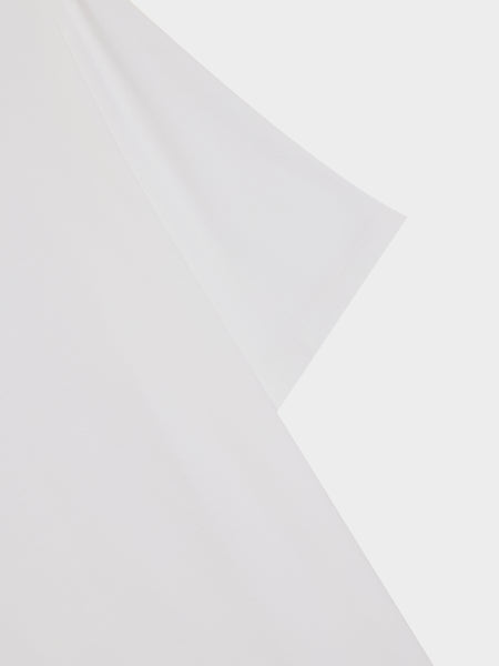Luster Plaiting Tee, White