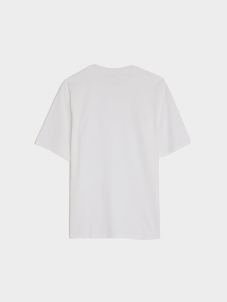 Luster Plaiting Tee, White
