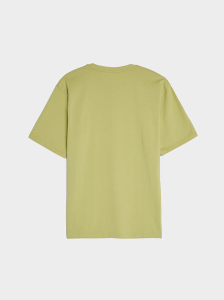 Luster Plaiting Tee, Light Green