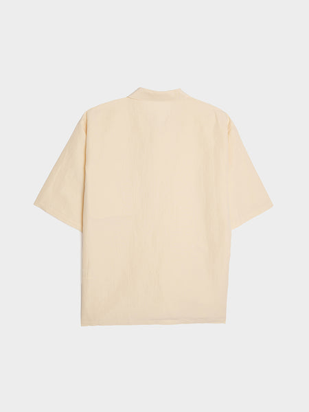 High Density Finx Linen Weather Shirt, Ecru