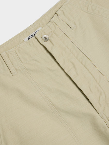 Washed Baggy Satin Bleached Baker Pants, Dusty Ivory