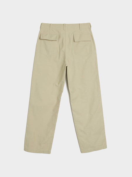 Washed Baggy Satin Bleached Baker Pants, Dusty Ivory