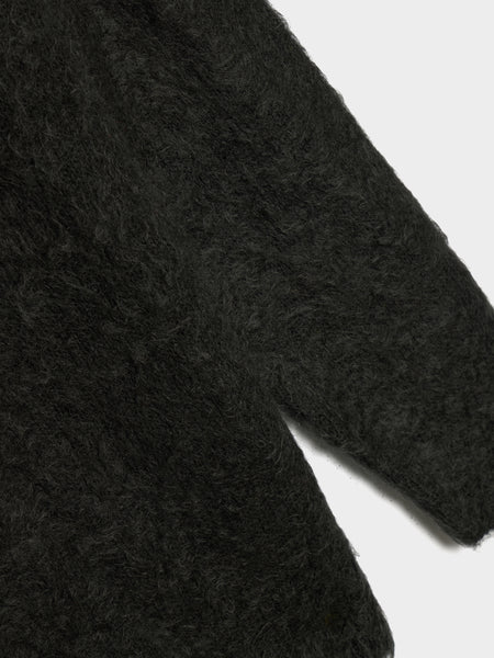 Brushed Super Kid Mohair Knit P/O, Ink Black