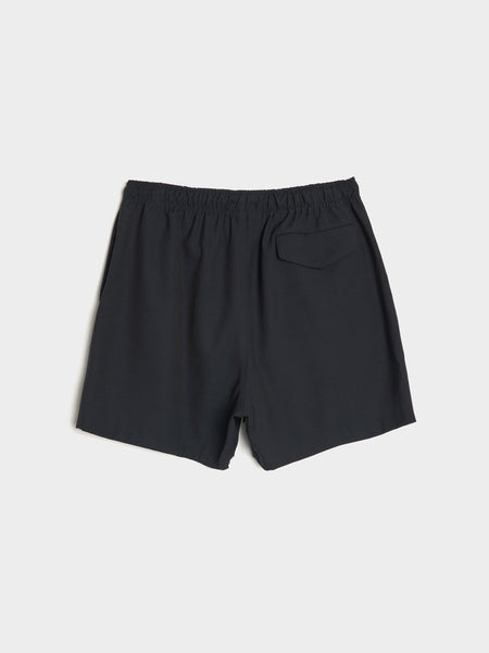 Wool Kid Mohair Hop Sack Shorts, Dark Navy