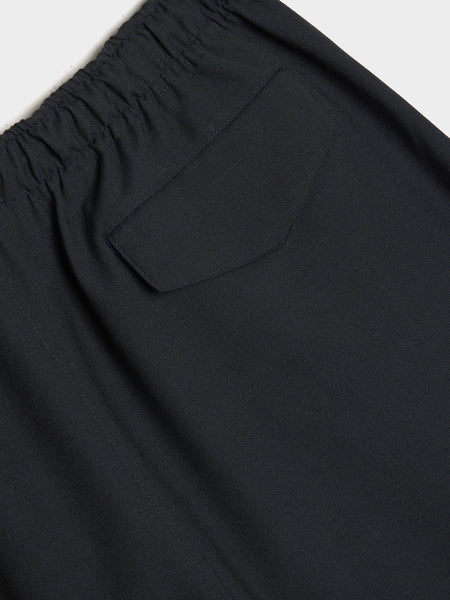 Wool Kid Mohair Hop Sack Shorts, Dark Navy
