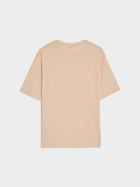 Super Soft Wool Jersey Tee, Light Pink