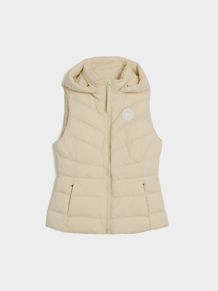 W Clair Vest - White Disc, Linen