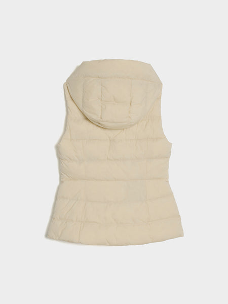 W Clair Vest - White Disc, Linen