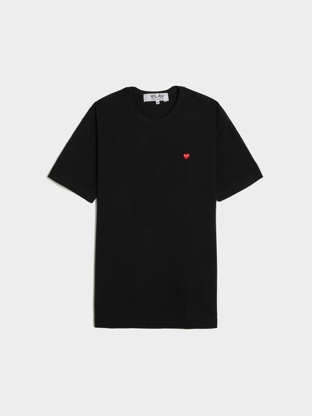 Small Red Heart T-Shirt, Black
