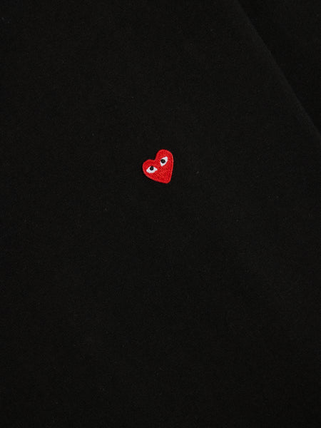 Small Red Heart T-Shirt, Black
