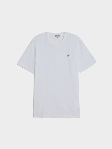 Small Red Heart T-Shirt, White