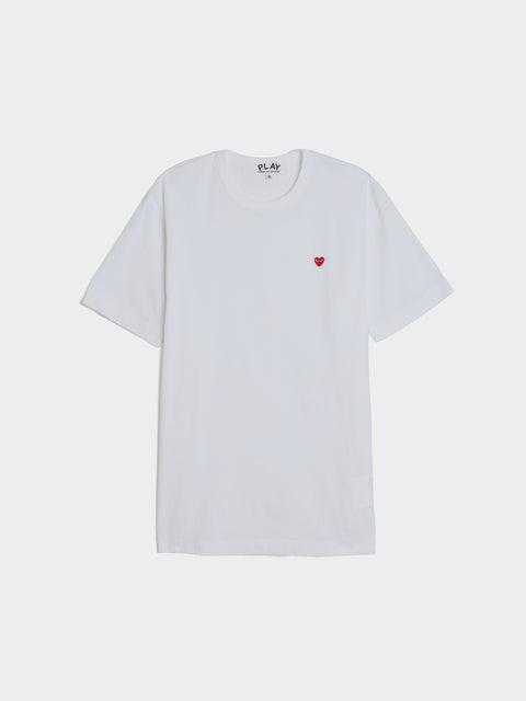 Small Red Heart T-Shirt, White