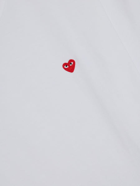 Small Red Heart T-Shirt, White