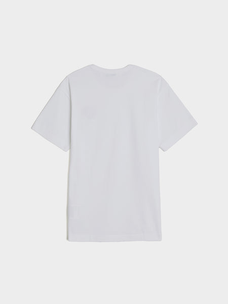 Red Metalstone Heart T-Shirt, White