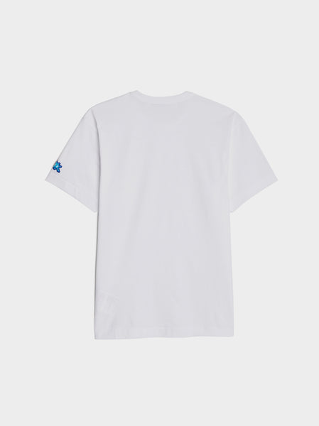 Men Double Heart T-Shirt, White