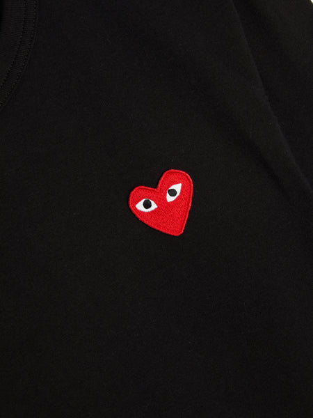 Red Heart Emblem LS Shirt, Black