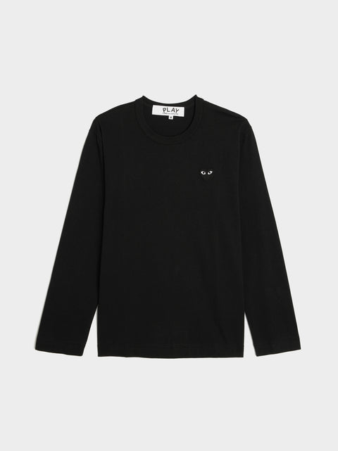 Black Heart Emblem LS Shirt, Black