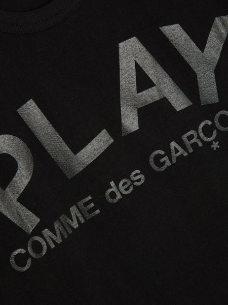 Play Logo Print T-Shirt, Black