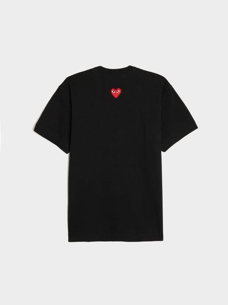 Red Heart Back Emblem T-Shirt, Black