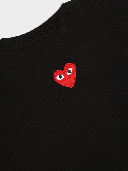 Red Heart Back Emblem T-Shirt, Black