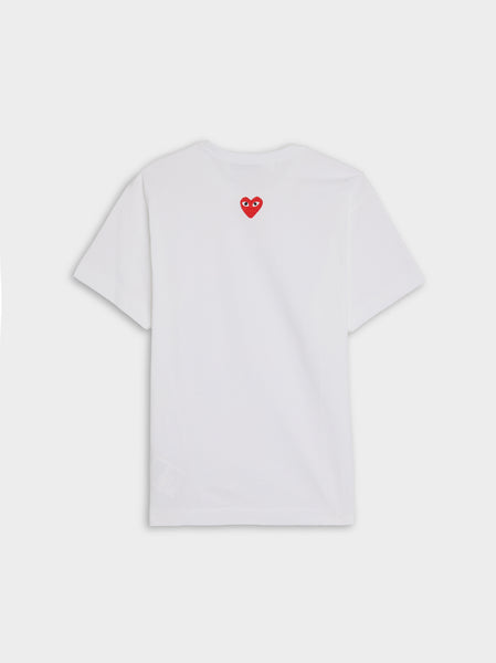 Red Heart Back Emblem T-Shirt, White