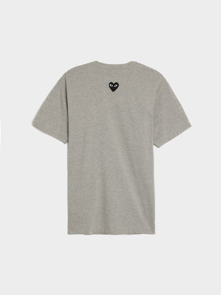 Black Heart Back Emblem T-Shirt, Grey