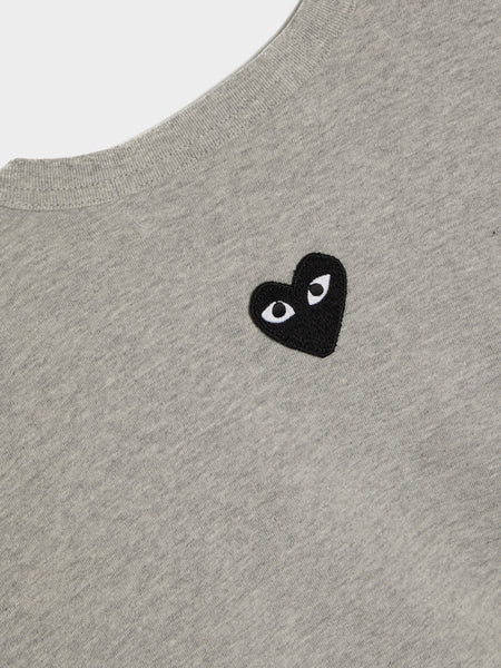 Black Heart Back Emblem T-Shirt, Grey