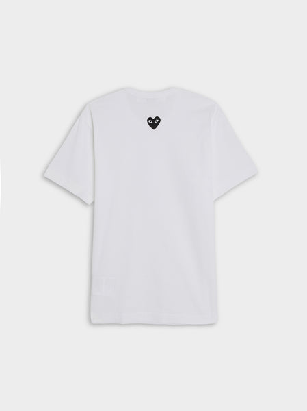 Black Heart Back Emblem T-Shirt, White