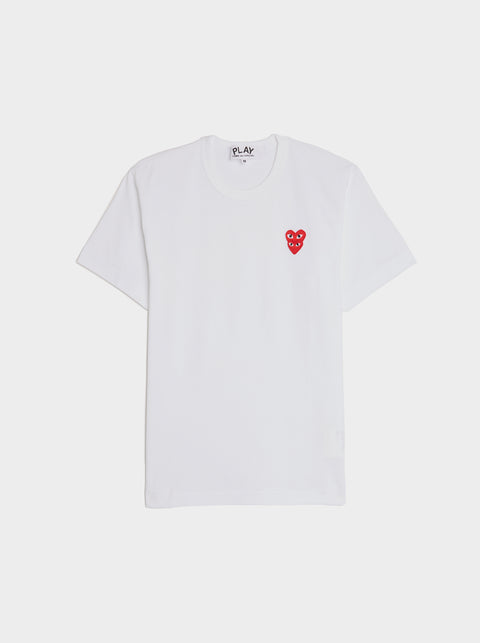 Men Double Heart T-Shirt II, White