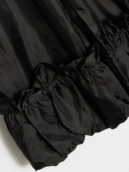 Polyester Taffeta Garment Washed Pant, Black