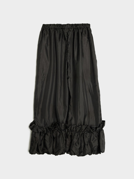 Polyester Taffeta Garment Washed Pant, Black