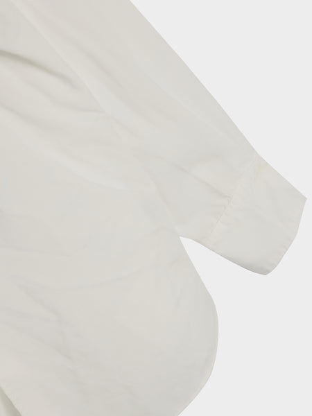 W Polyester Broad Thin Garment Treated, White