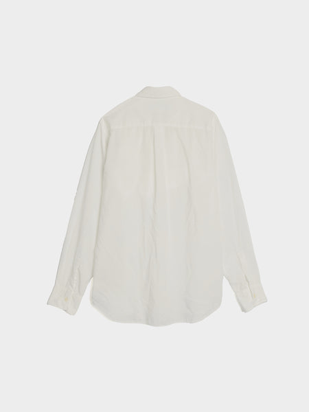 W Polyester Broad Thin Garment Treated, White