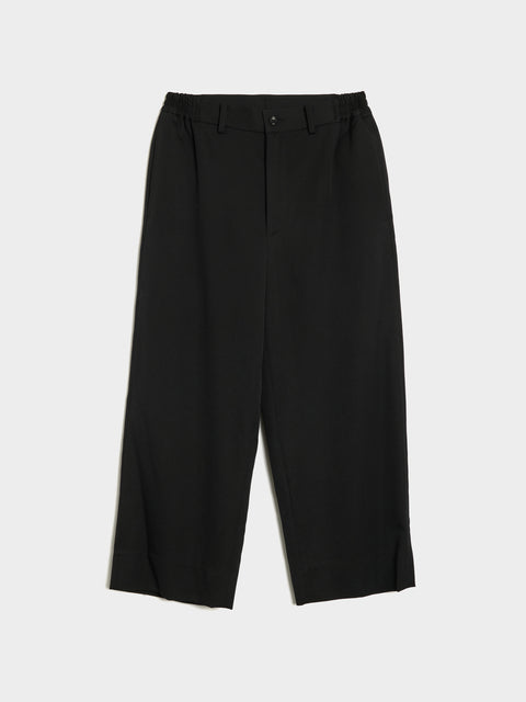 W Wool Gabardine Pant, Black