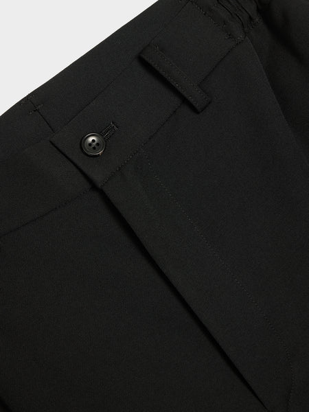 W Wool Gabardine Pant, Black