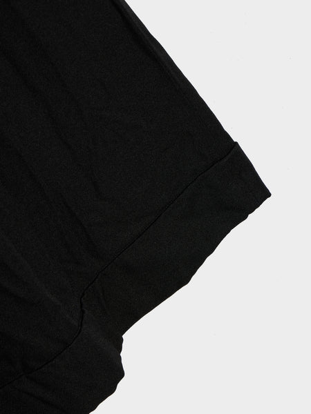 W Polyester Gabardin Medium Garment Dyed Pant, Black