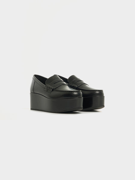 Platform Loafer, Black