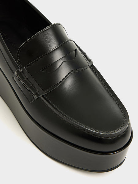 Platform Loafer, Black