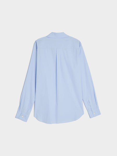 Cotton Broad Pocket Shirt, Blue