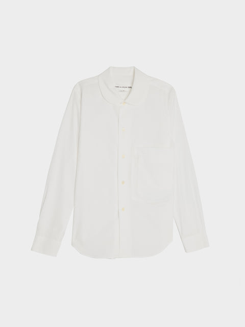 Cotton Broad Pocket Shirt, White