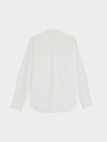 Cotton Broad Pocket Shirt, White