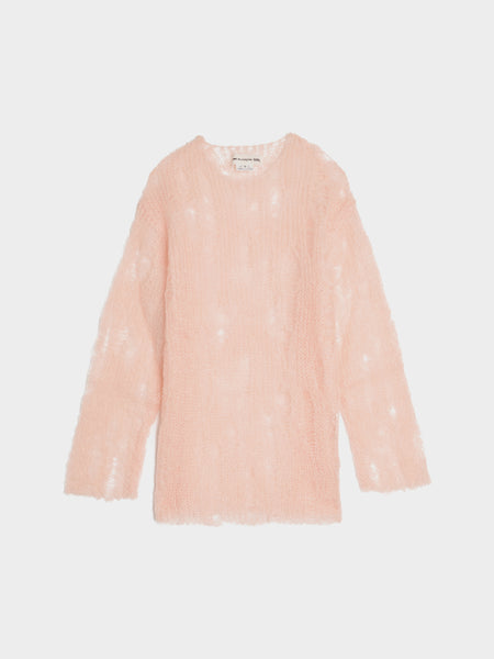 Mohair Knit Jersey, Pink