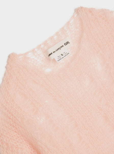 Mohair Knit Jersey, Pink