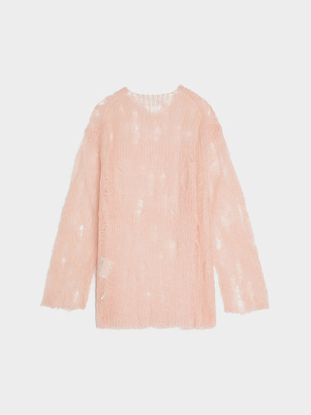 Mohair Knit Jersey, Pink