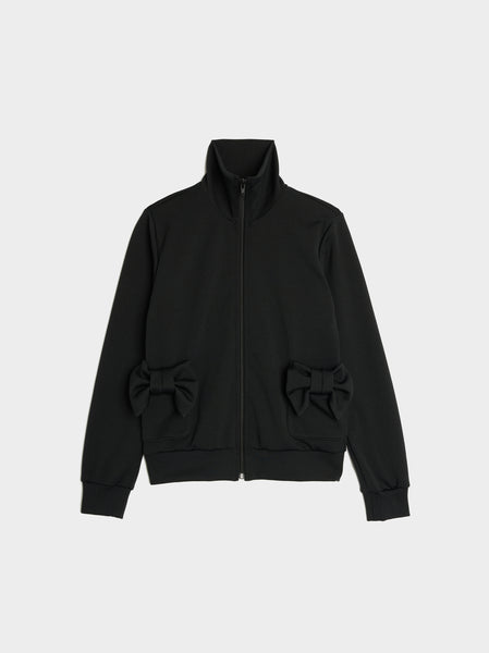 Polyester Zip Jersey, Black