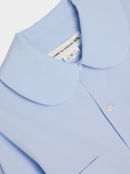 Cotton Broad Shirt, Blue