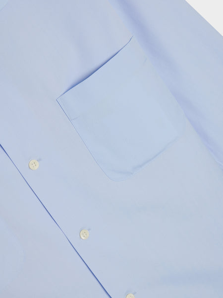 Cotton Broad Shirt, Blue