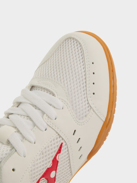 CDG Girl x Mizuno Polka Dot School Shoes, White